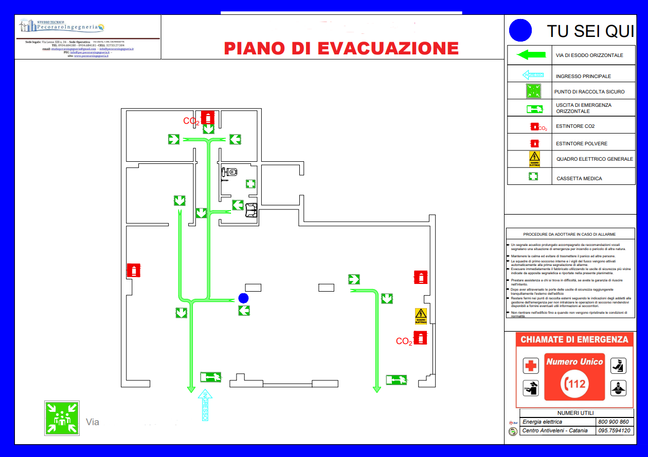 Piano evacuazione